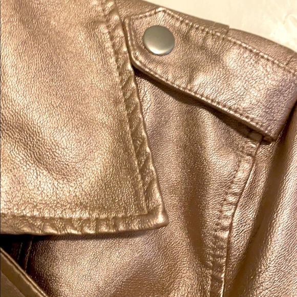 ❤️BARBIE LOOK Metallic Rose Gold Biker Jacket! - Picture 11 of 13